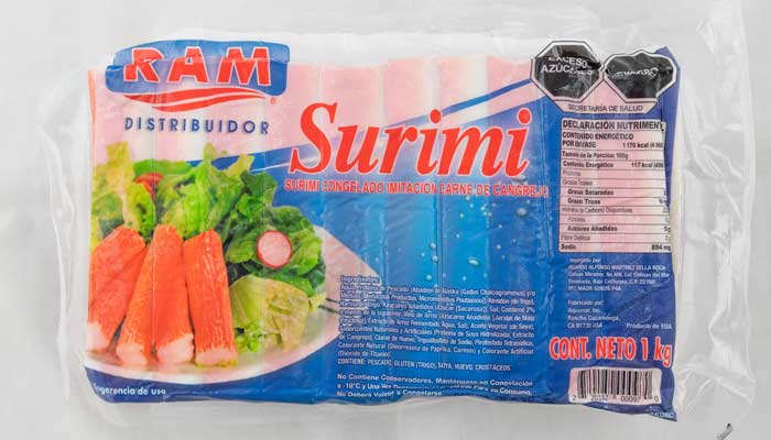 Surimi empaquetado